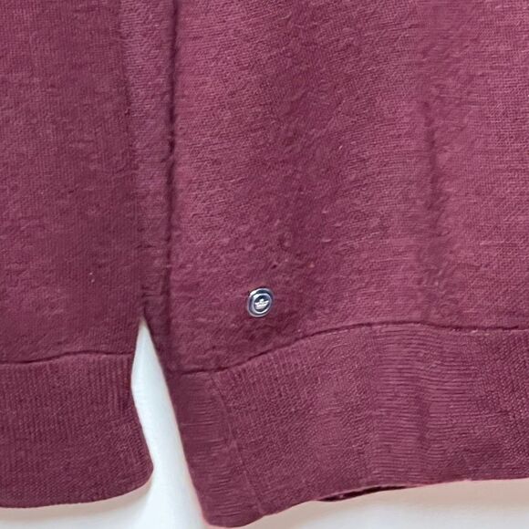 Peter Millar Crown Crafted V Neck Merino Wool Sweater Plum Mens XL - Picture 3 of 5